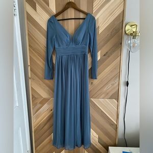 Azazie Twilight A-line Long-sleeve Bridesmaid Dress